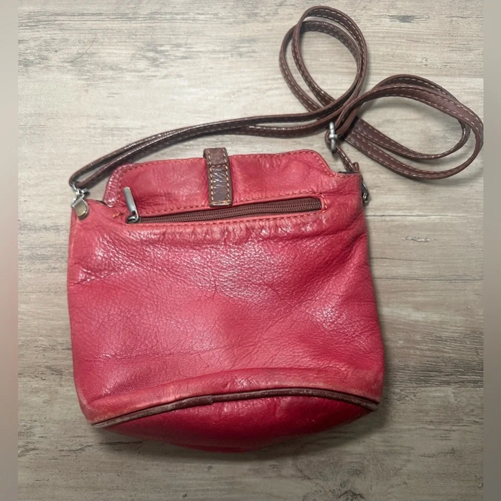 Red Leather‎ Crossbody Bag